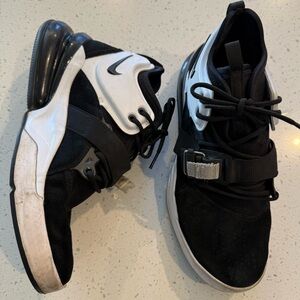 Nike Air Force 270 Black-White White Silver AH6772-006 Mens 9 Womens 11 Sport